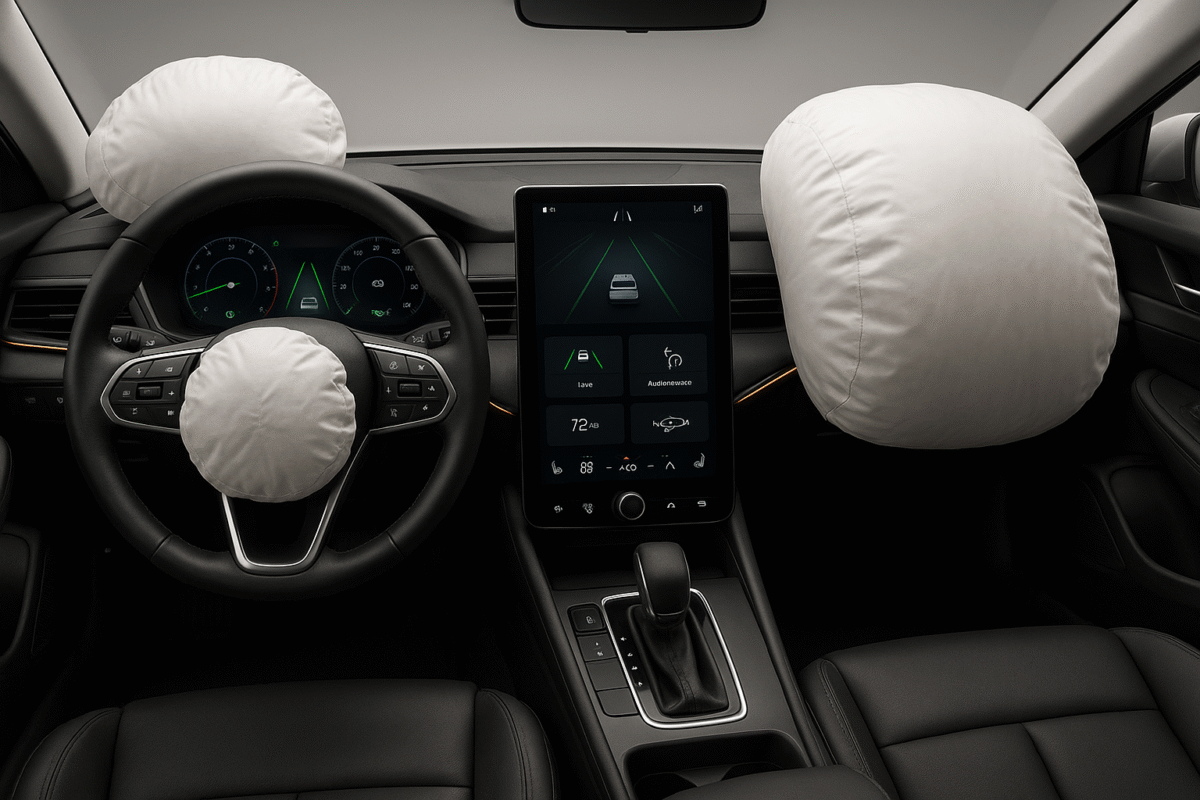 Advanced Interior Dashboard - Modern Safety and Technology Features