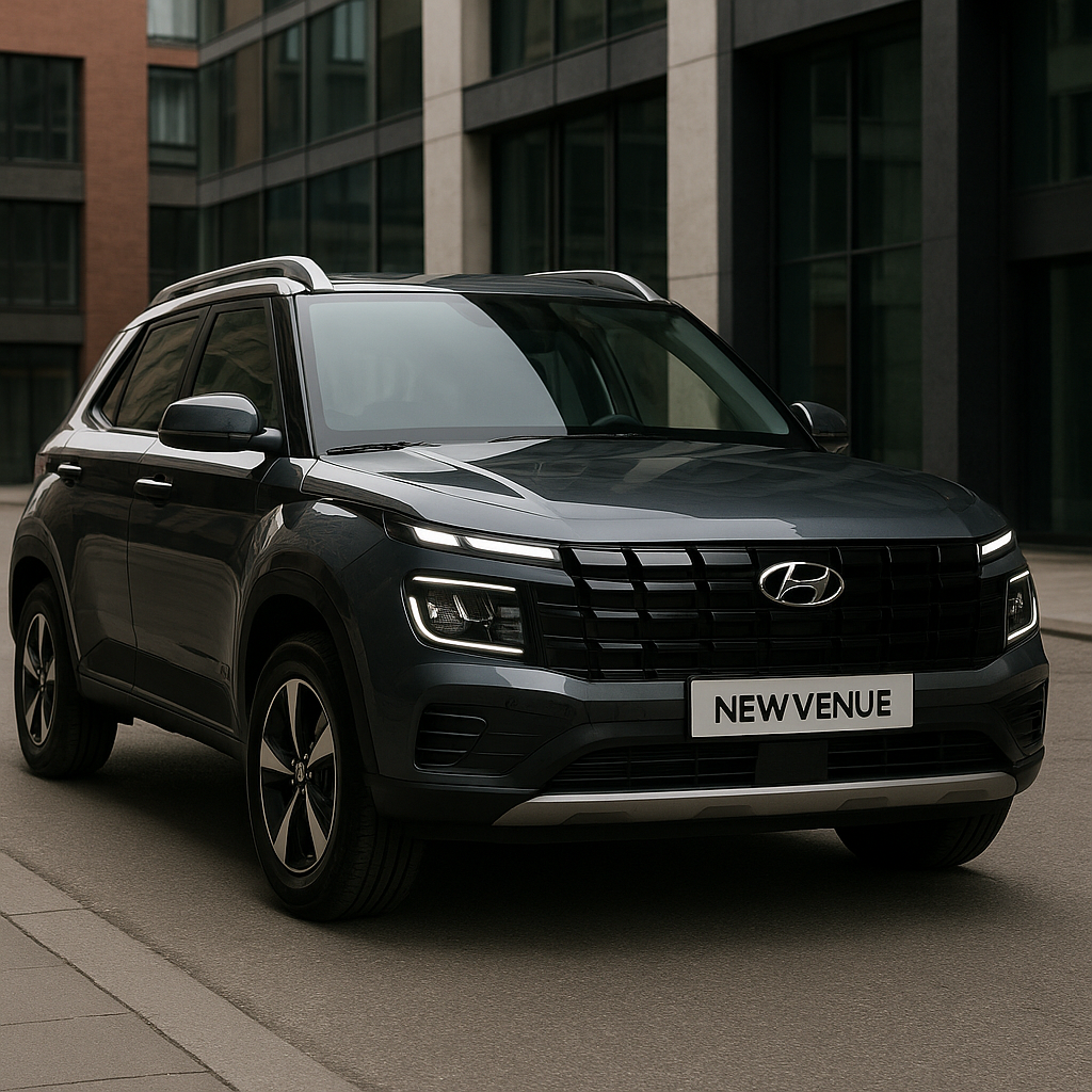 Hyundai New Venue front exterior view India launch 2025