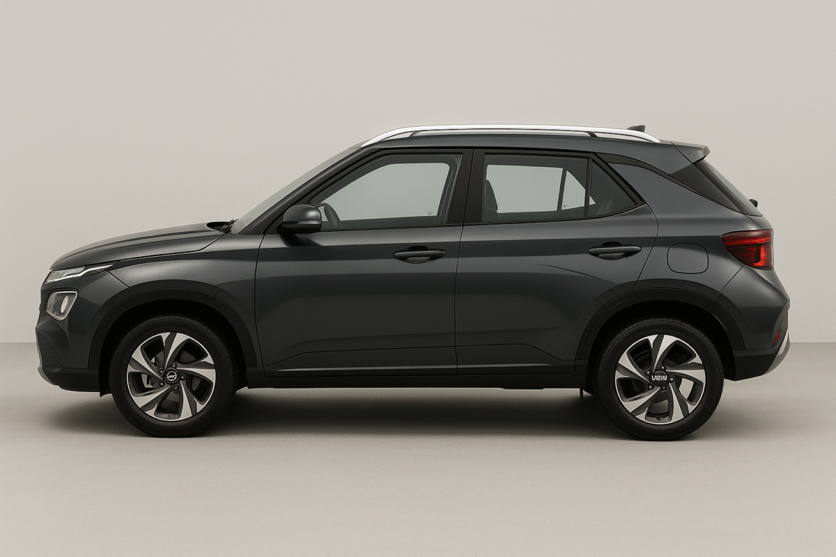 Hyundai Venue Facelift side profile view modern compact SUV
