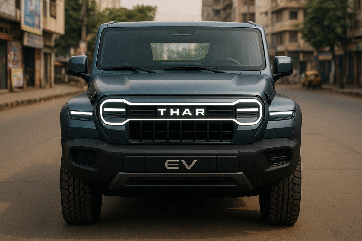 Mahindra Thar EV front exterior view India launch 2025