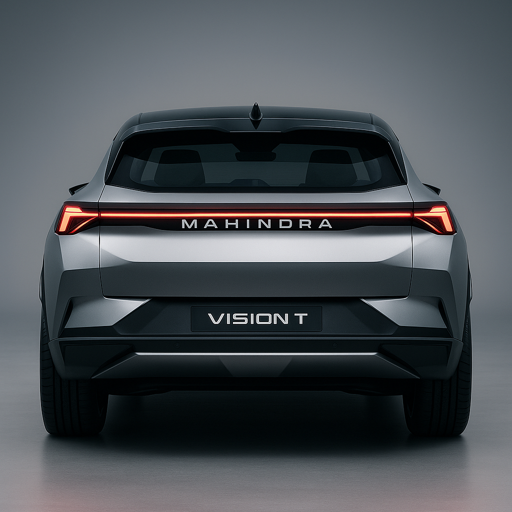 Mahindra Vision T rear view tail lights and design