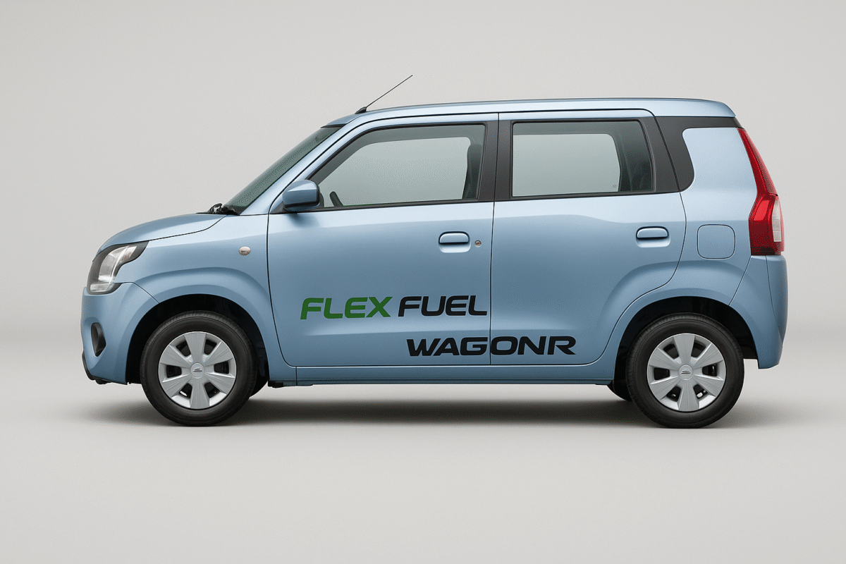 Maruti Wagon R Flex Fuel side profile view high resolution
