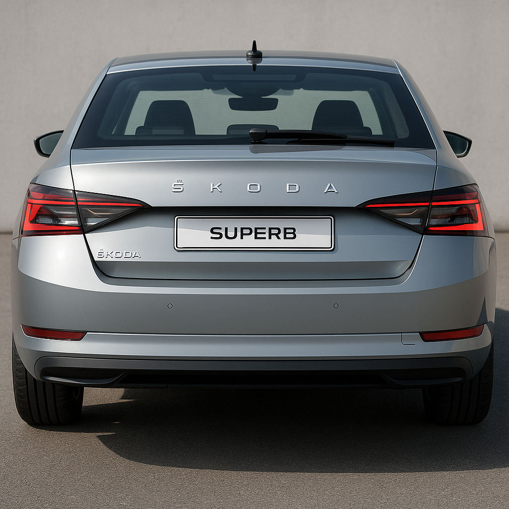 Skoda New Superb rear view high resolution